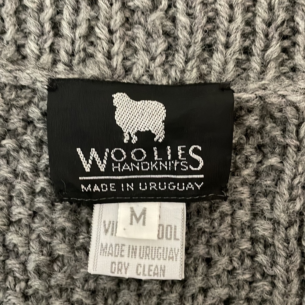 Woolies Virgin Wool Pom Pom grandpa sweater - Picture 7 of 8